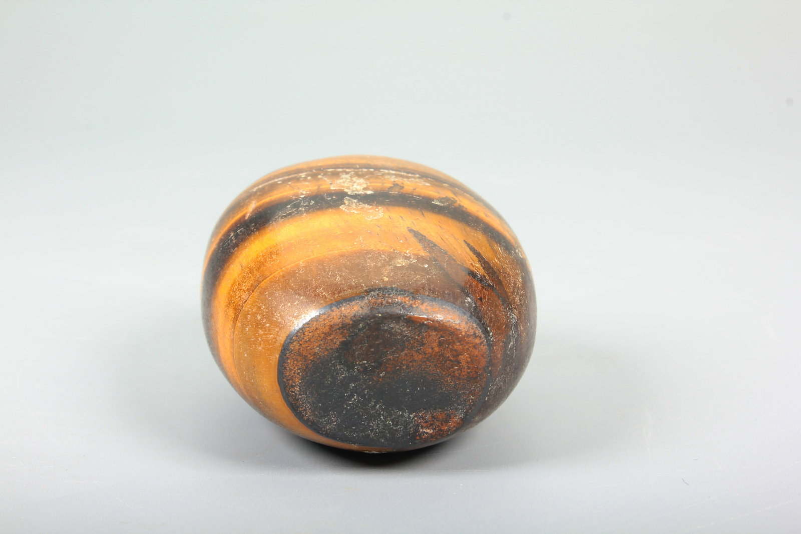 A TIGER EYE STONE SNUFF BOTTLE - 6