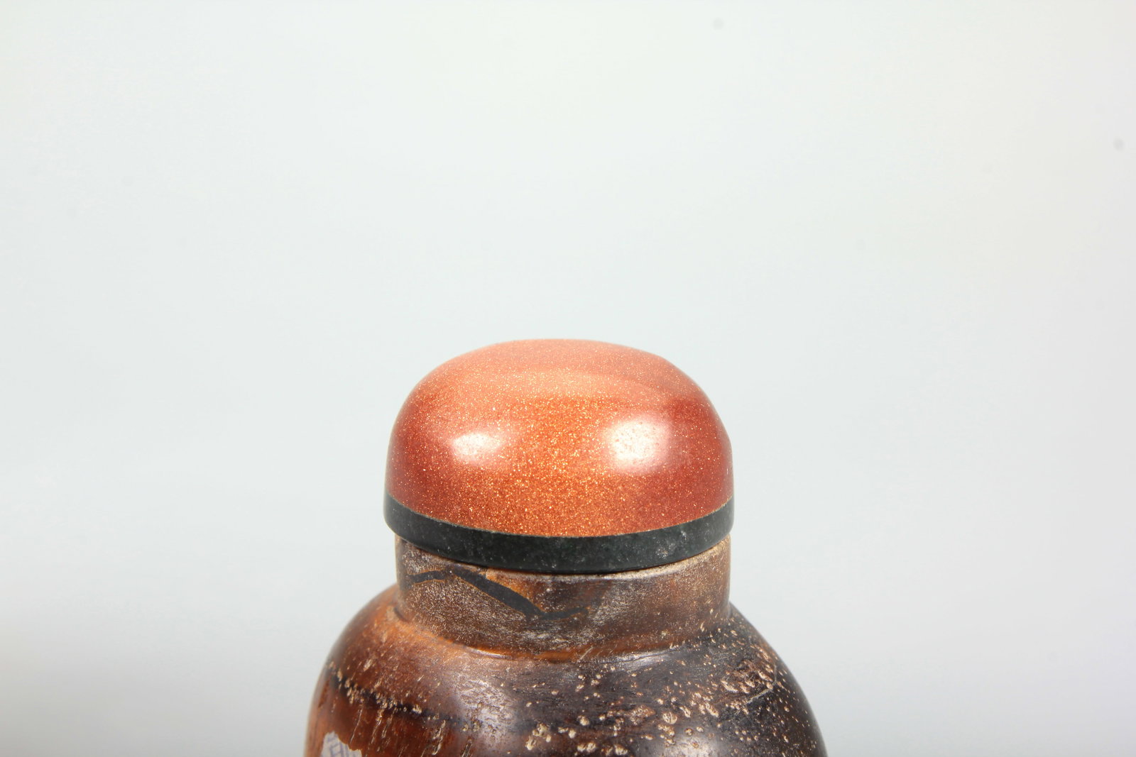 A TIGER EYE STONE SNUFF BOTTLE - 8
