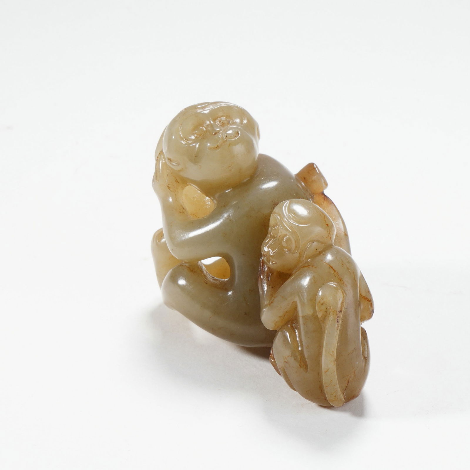 A HETIAN JADE 'MONKEYS'ORNAMENT - 3