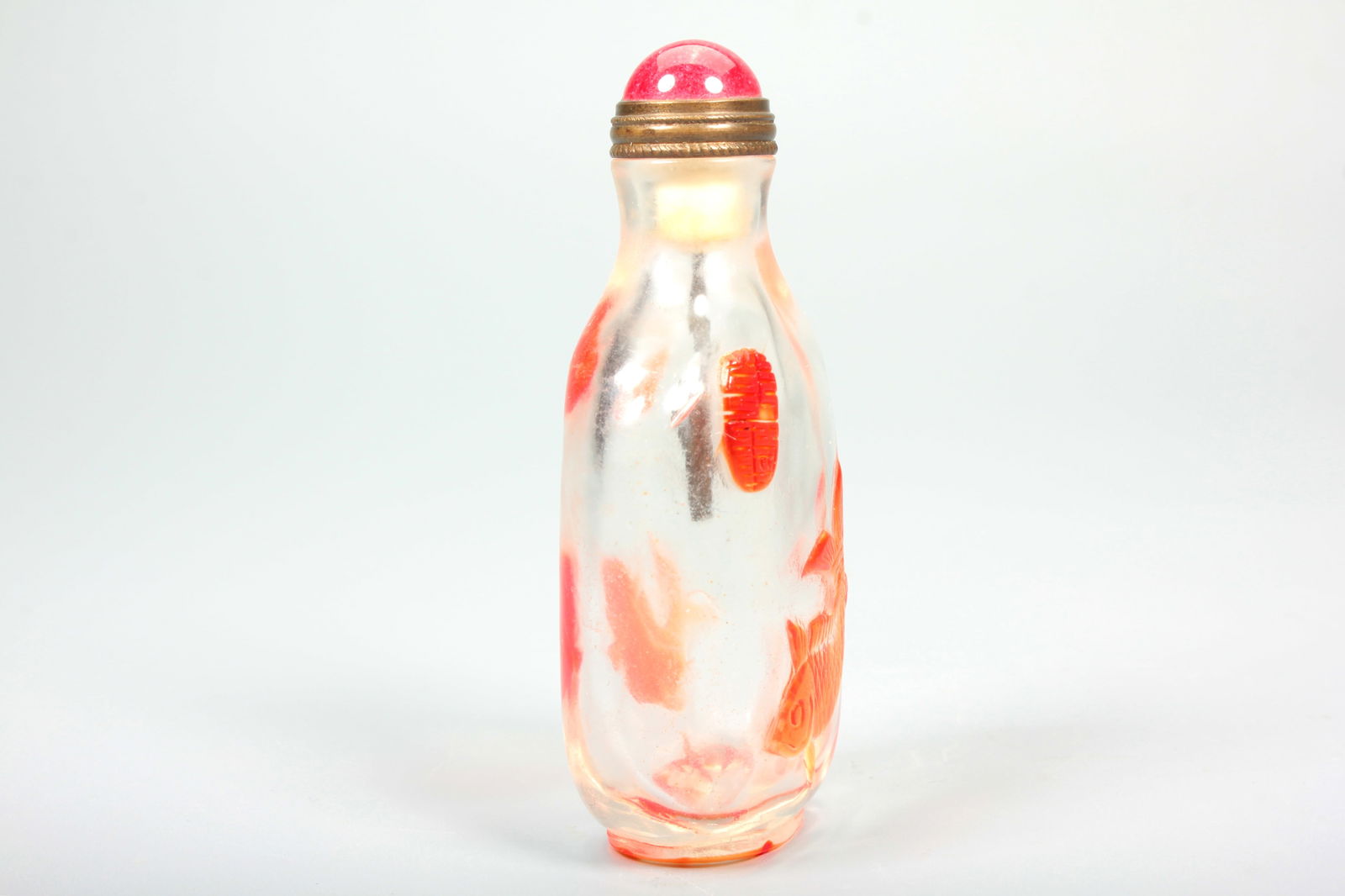 A GLASS SNUFF BOTTLE - 7