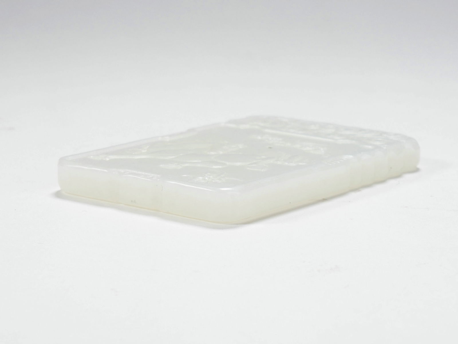 A HETIAN WHITE JADE PLAQUE WITH TWO HORSES PATTERN - 7