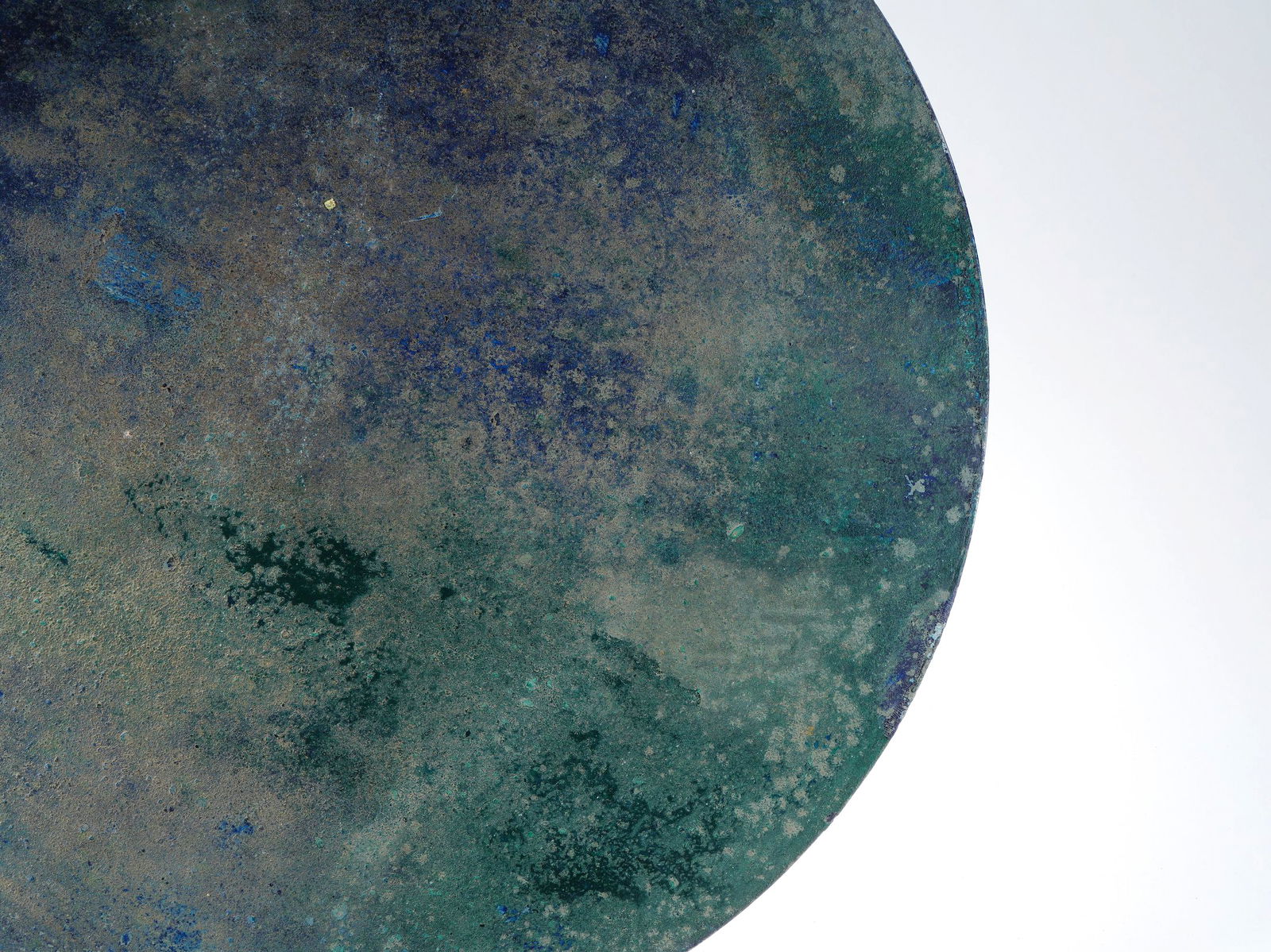 A BRONZE MIRROR WITH DOUBLE FISH PATTERNS - 7