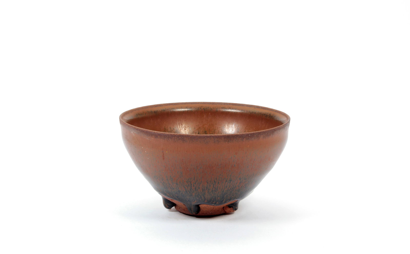 A 'HARE'S FUR' JIAN TEA BOWL: A 'HARE'S FUR' JIAN TEA BOWL H:6.5CM,D:12CM