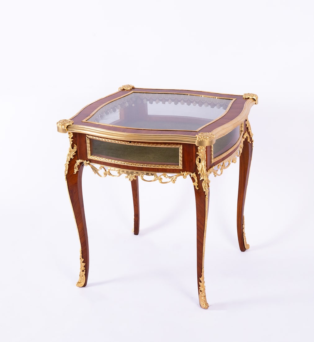 A French 'Ceara Rosewood' Flip-Top Jewelry Table (1 of 3)