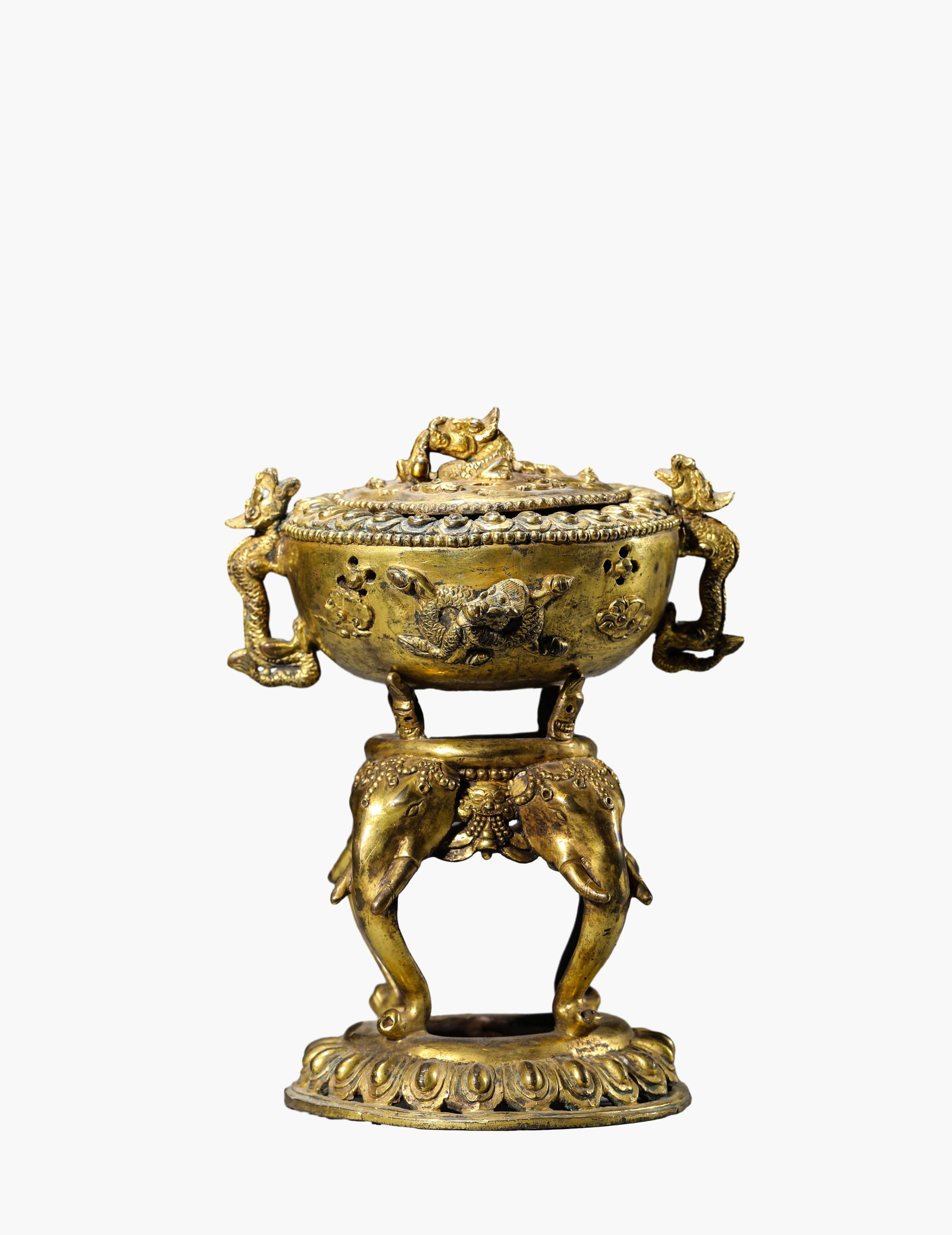A Gilt-Bronze Censer - 2