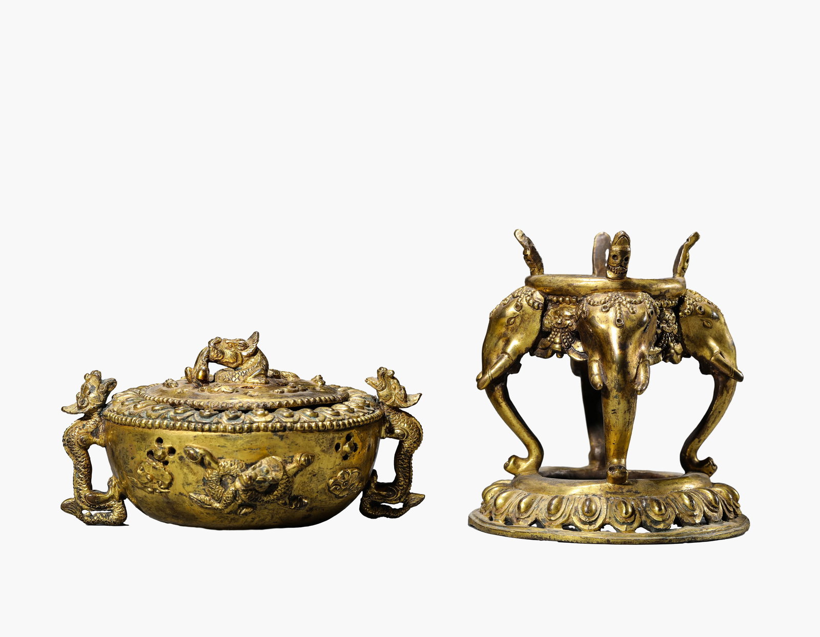 A Gilt-Bronze Censer - 3