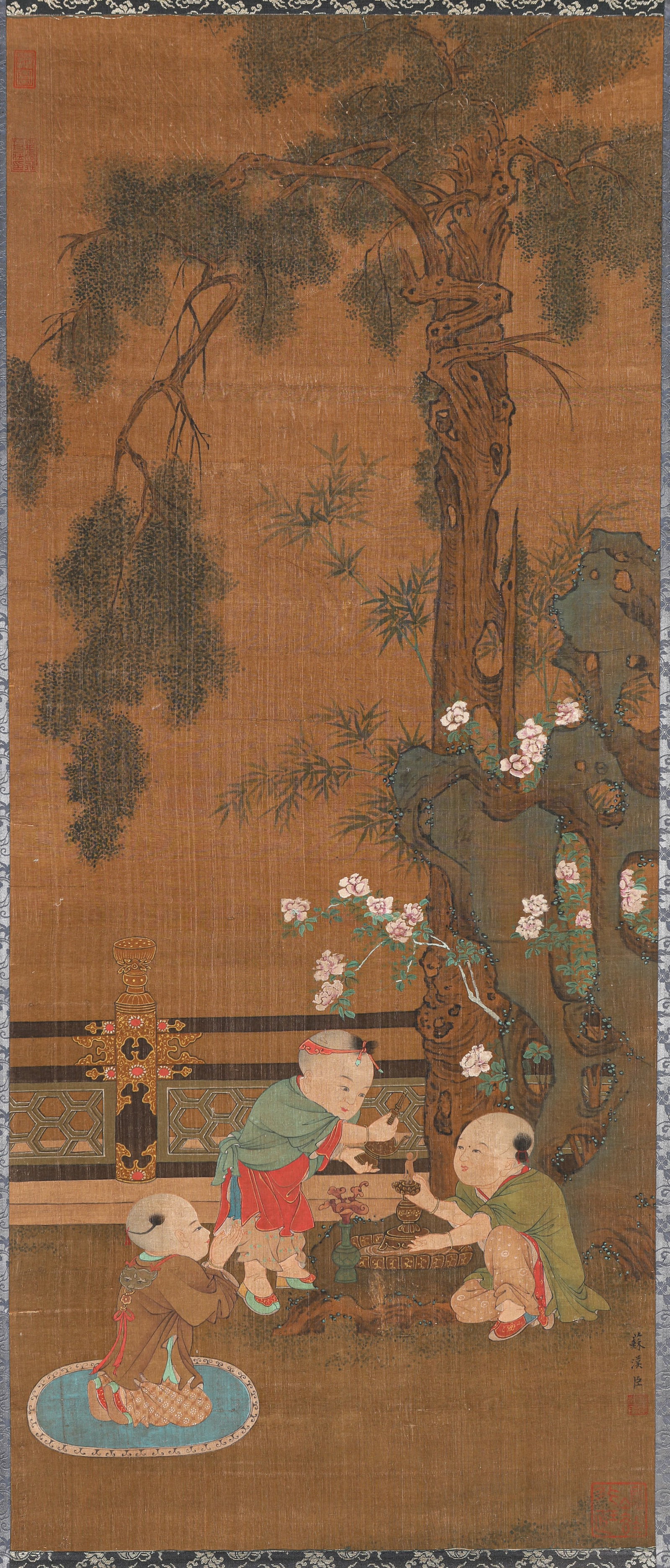 Su Hanchen (act. 12th century), attributed to, Children at Play: Su Hanchen (act. 12th century), attributed to, Children at Play (40.5 x 95.5cm)