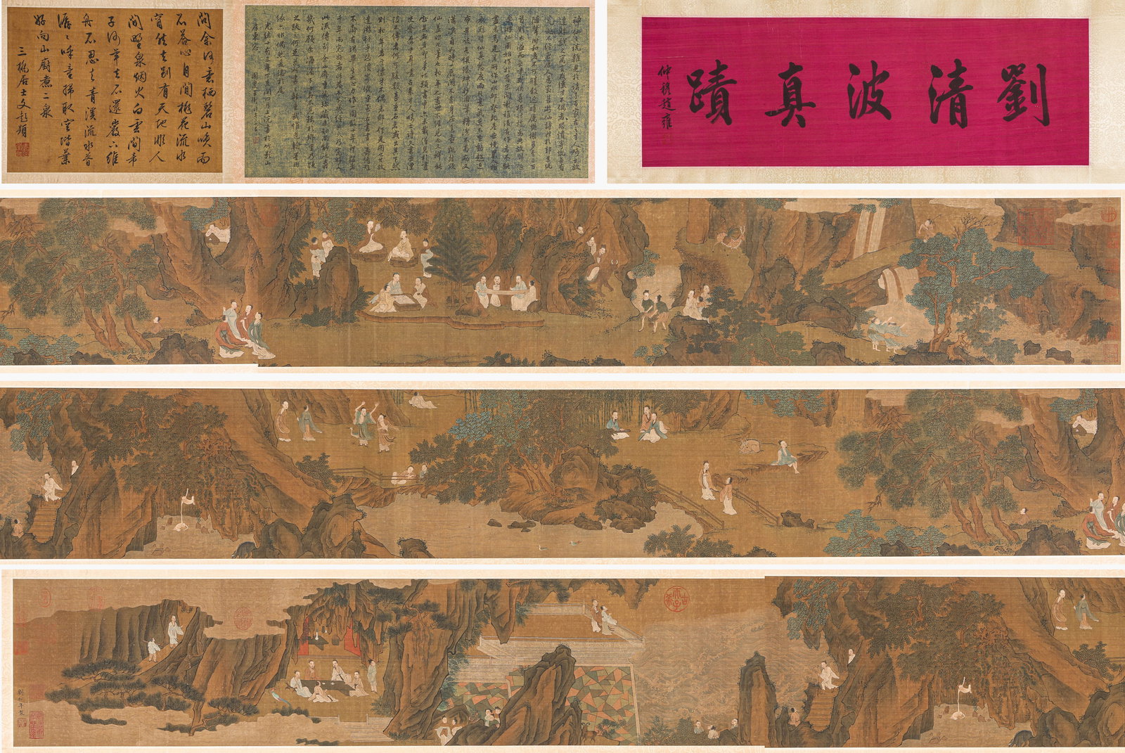 Liu Songnian (act. 1190-1230), attributed to, Landscape with Figure Narrative Handscroll: Liu Songnian (act. 1190-1230), attributed to, Landscape with Figure Narrative Handscroll (720 x 34.5cm)