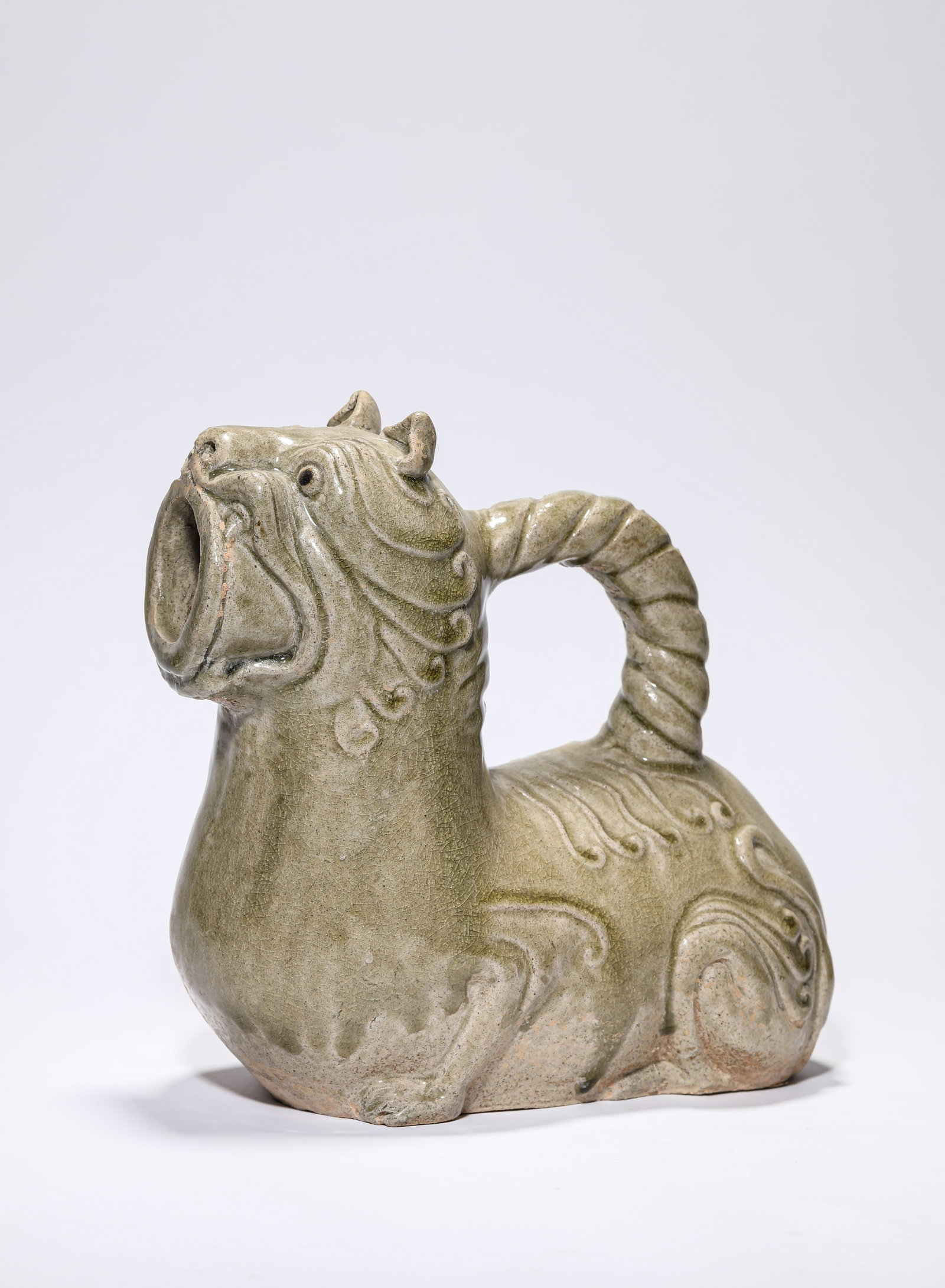 A Celadon 'Hu' Chamber Pot - 2