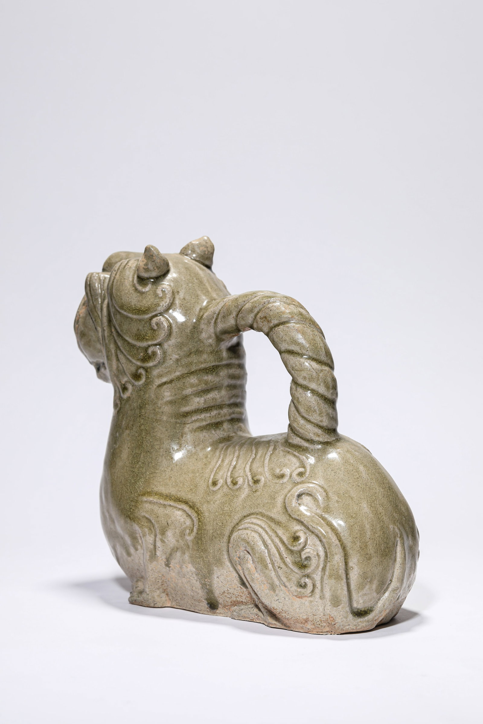 A Celadon 'Hu' Chamber Pot - 3