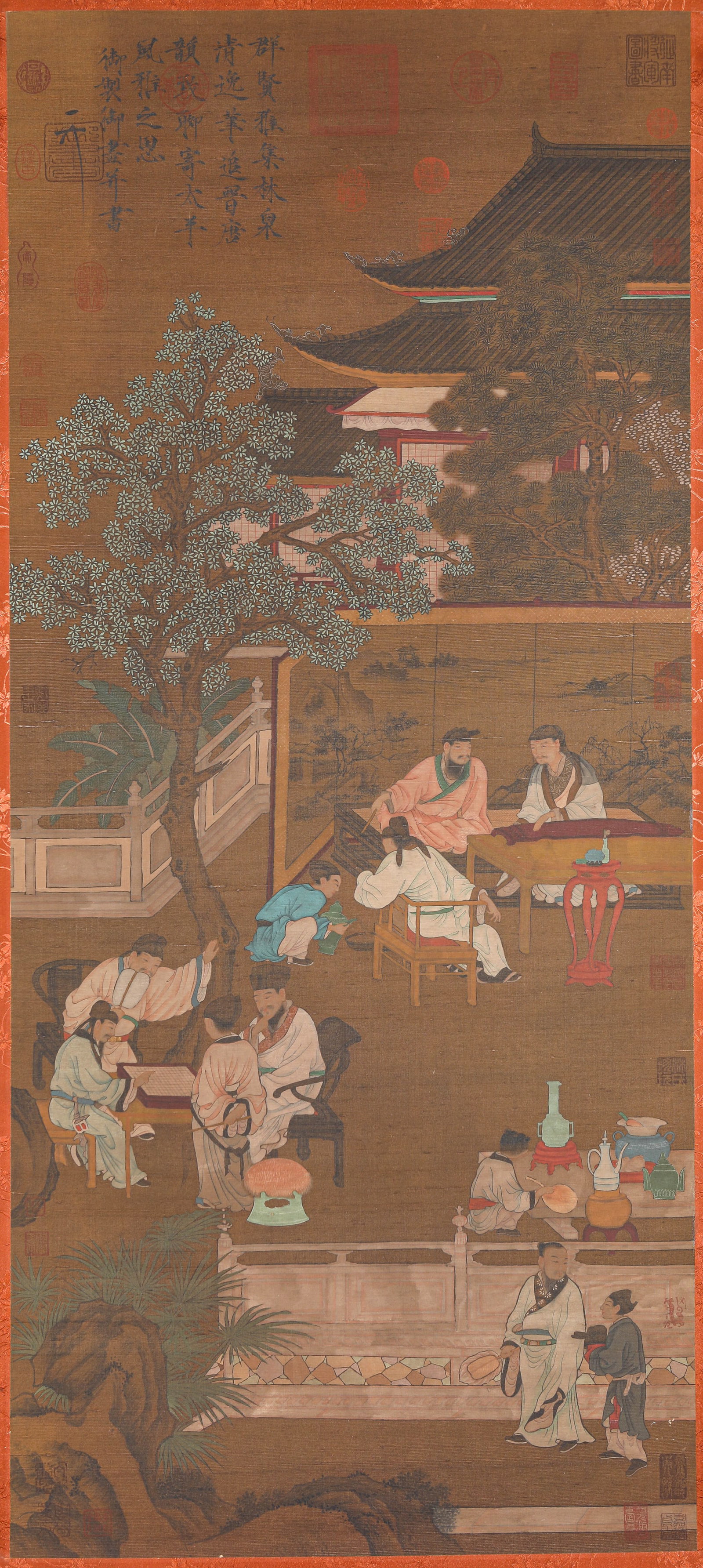 Emperor Huizong (1082-1135), attributed to, Figure Narrative: Emperor Huizong (1082-1135), attributed to, Figure Narrative (62.5 x 140cm)