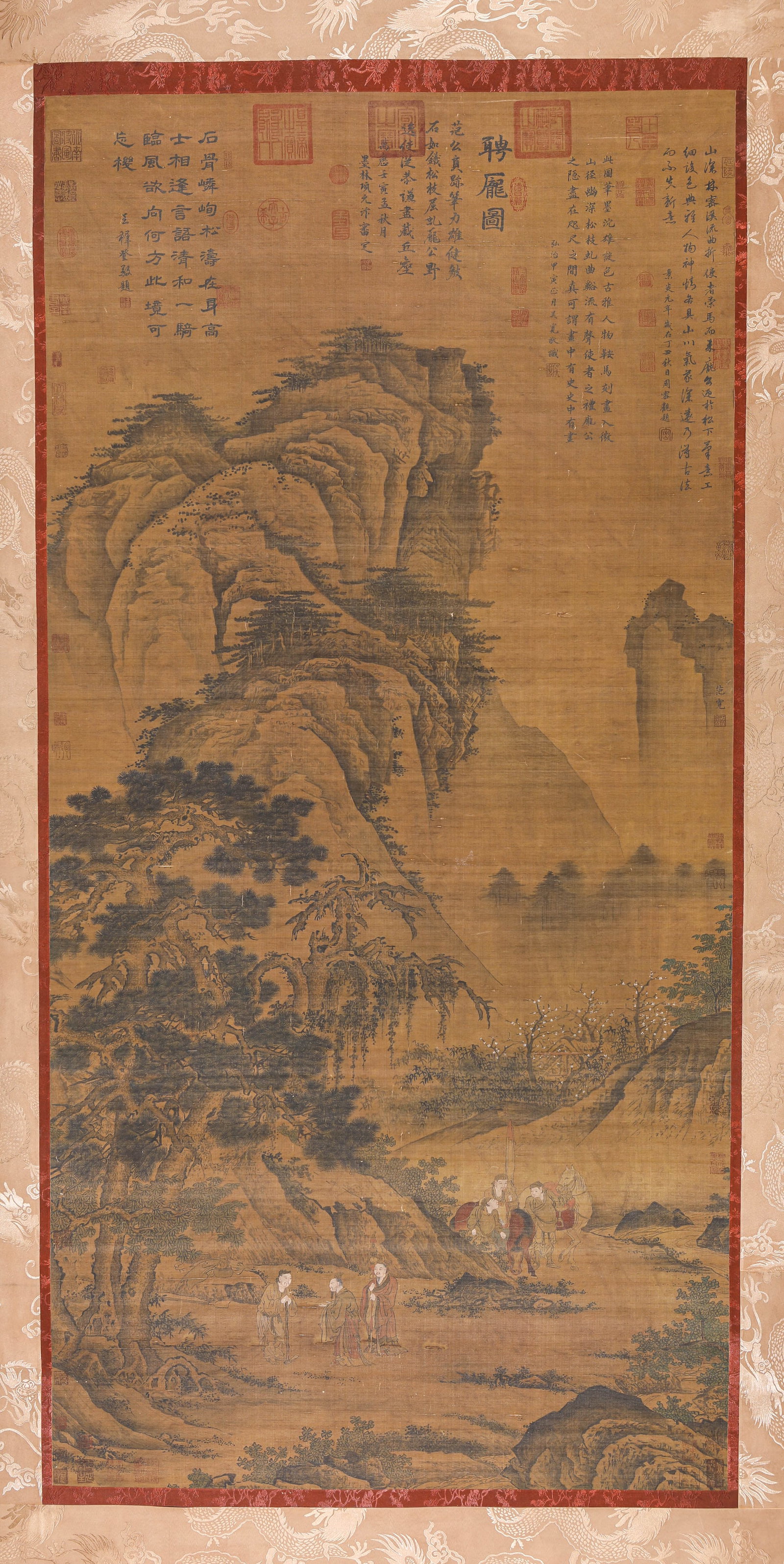 Fan Kuan (act. 10th century), attributed to, Figure Narrative: Fan Kuan (act. 10th century), attributed to, Figure Narrative (99 x 203cm)