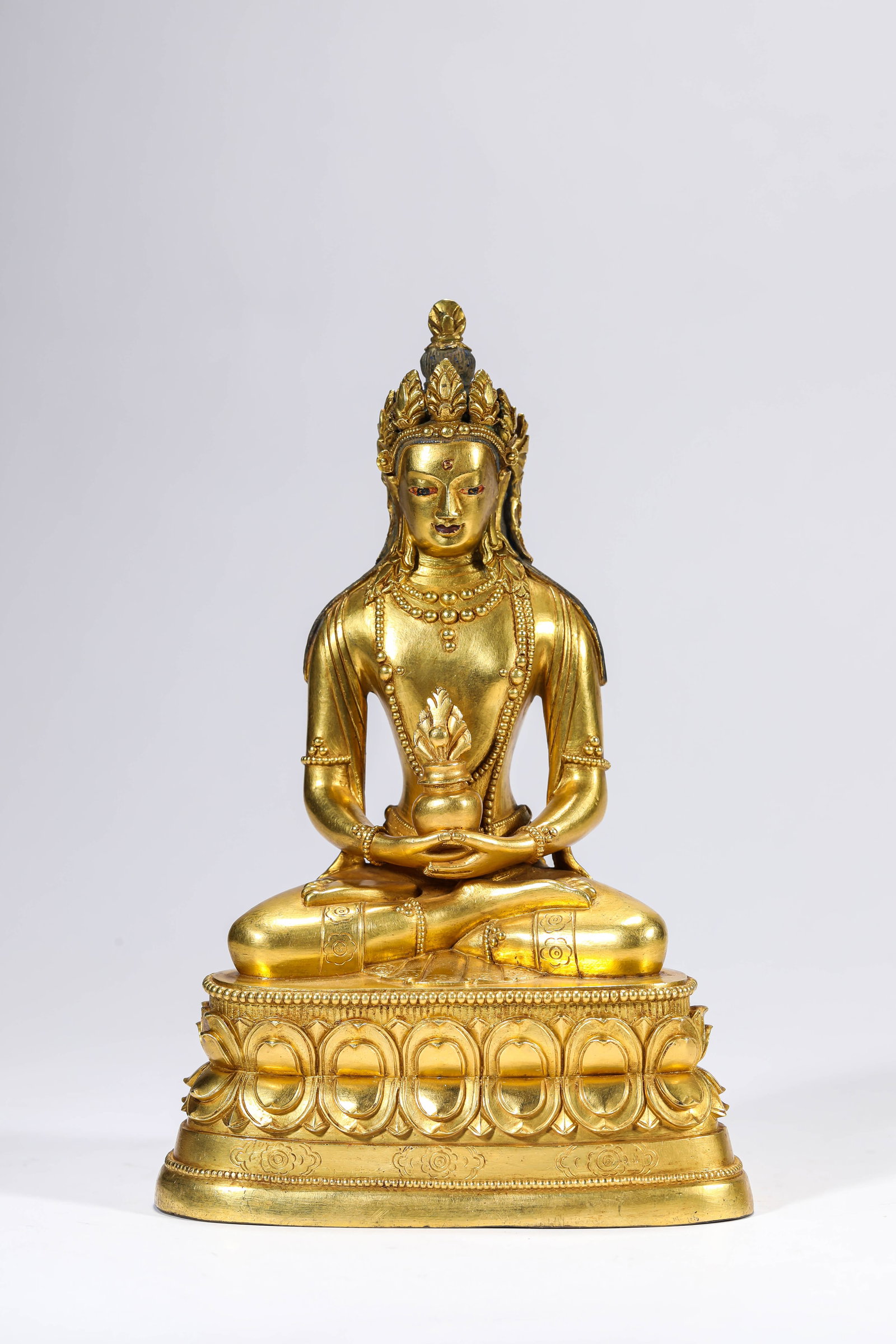 A Gilt-Bronze Figure of Amitayus (1 of 5)