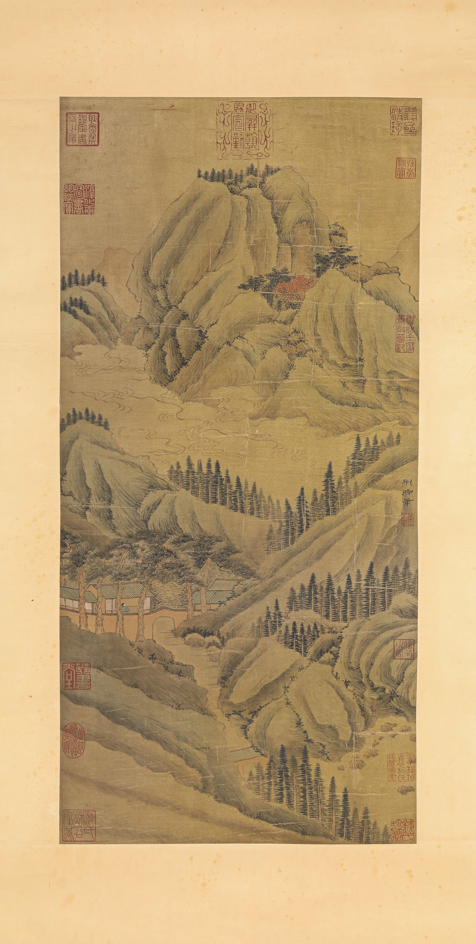 Jing Hao (act. 10th century), attributed to, Landscape (1 of 4)