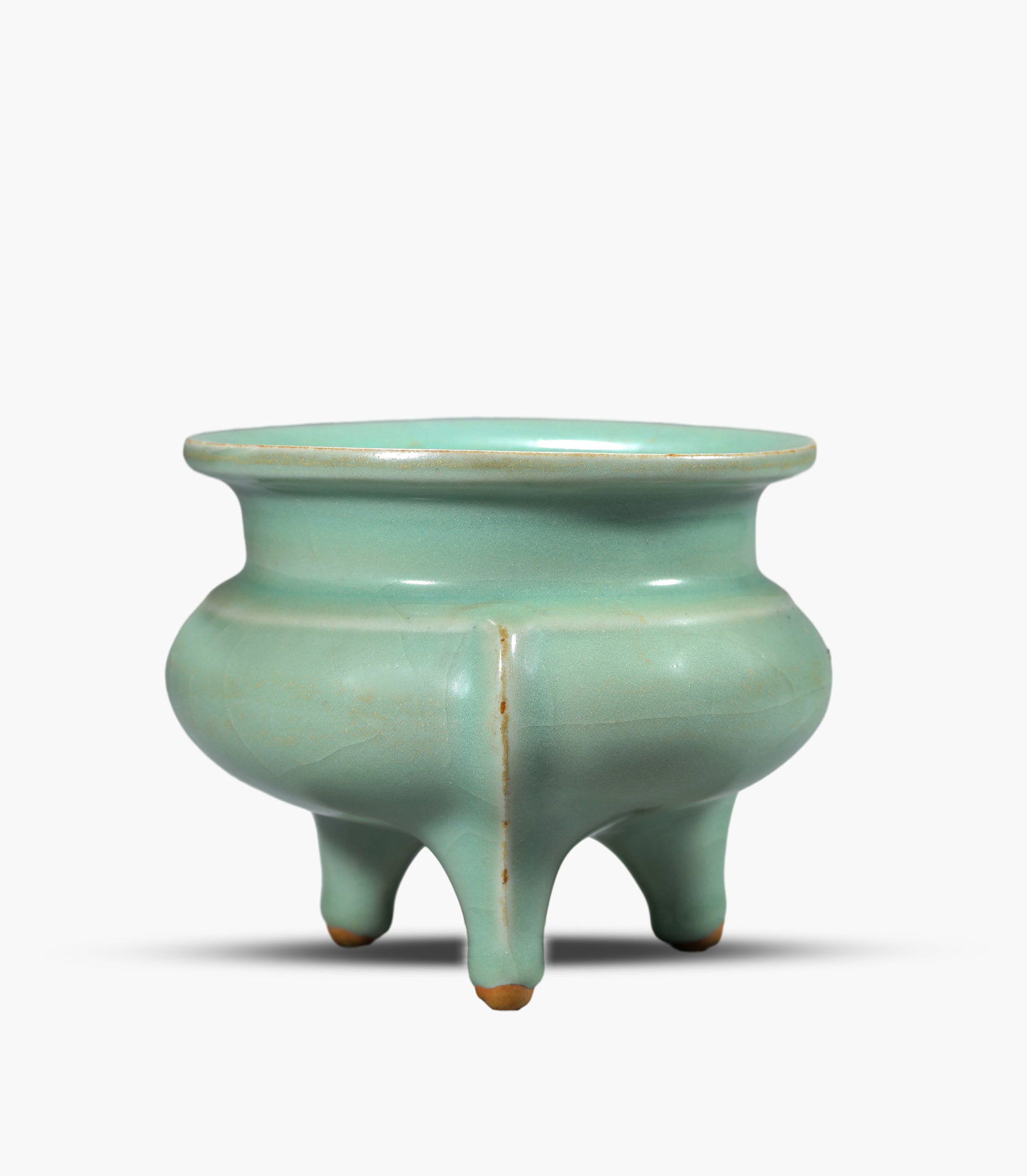 A Longquan-Type Tripod Censer: A Longquan-Type Tripod Censer (14.5 x 11.4cm)