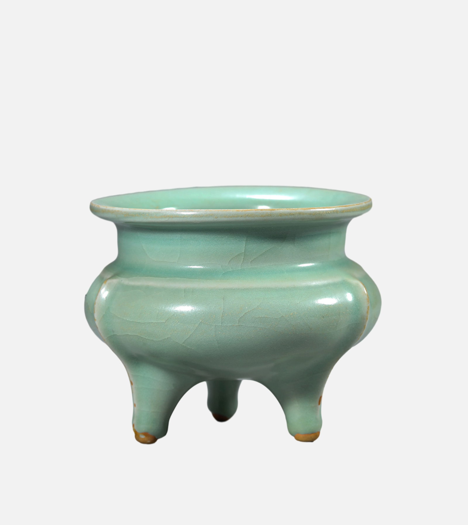 A Longquan-Type Tripod Censer - 2