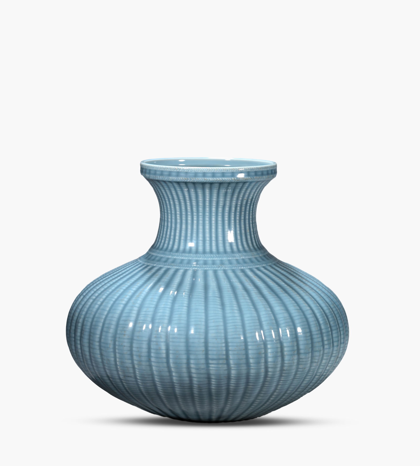 A Celadon-Glazed 'Fish Basket' Zun (1 of 4)