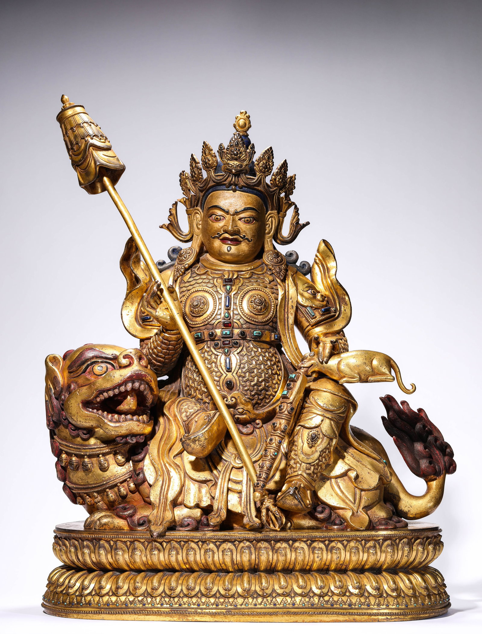 A Tibetan Tashilhunpo Monastery-Style Figure of Vaishravana (1 of 6)