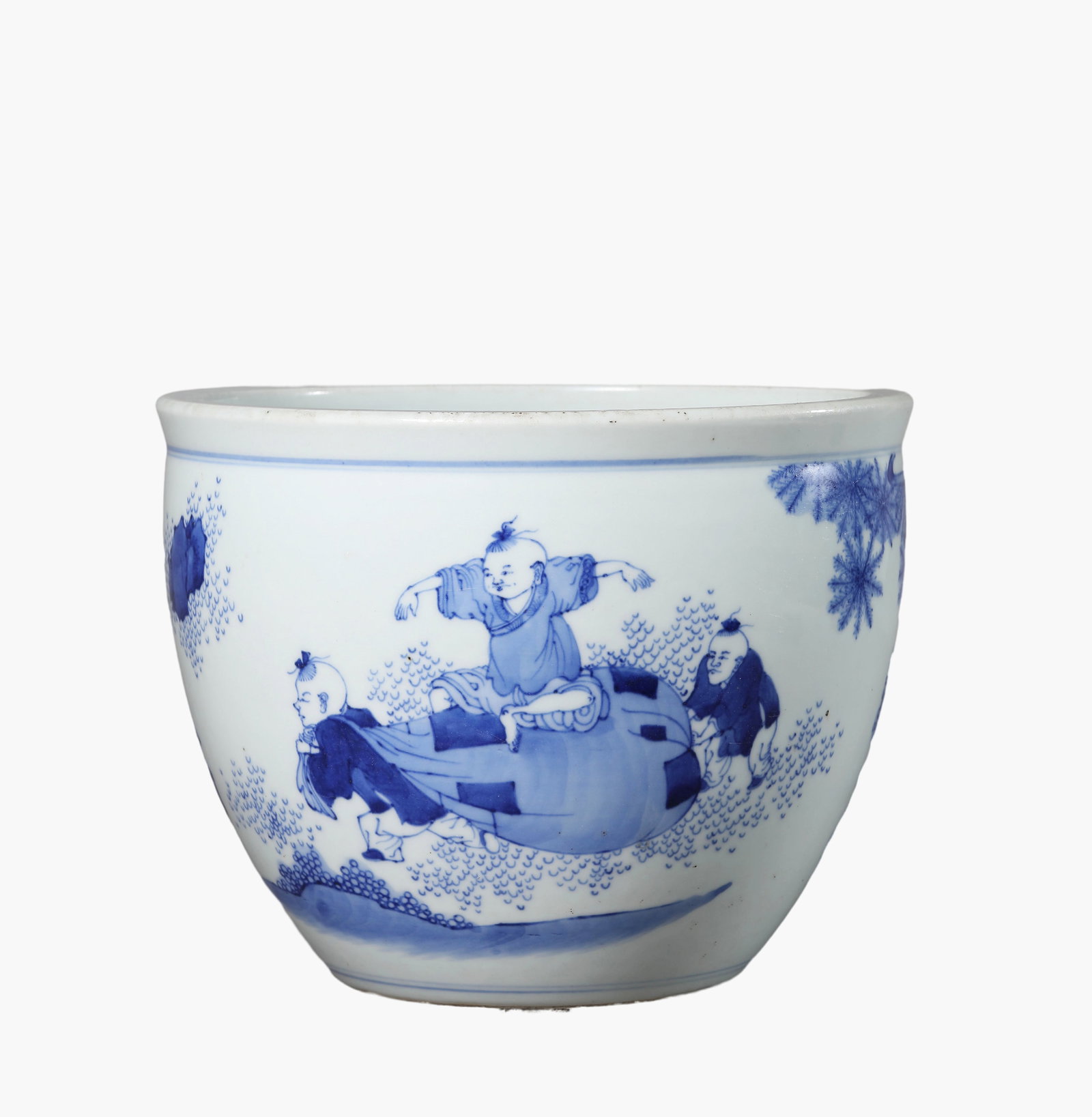 A Blue and White 'Five Sons' Jar - 2