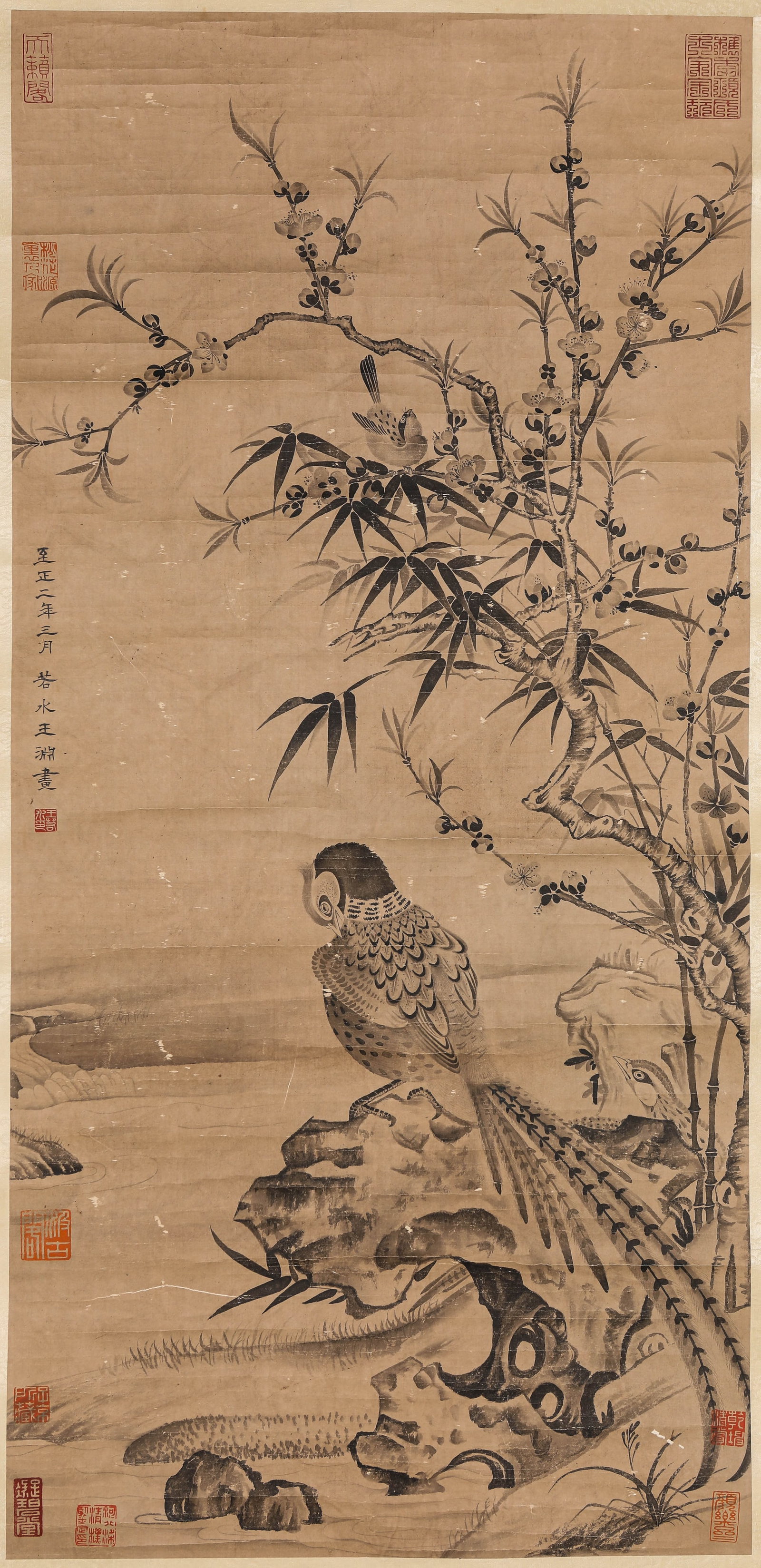 Wang Yuan (act. 14th century), attributed to, Flower-and-Bird (1 of 6)