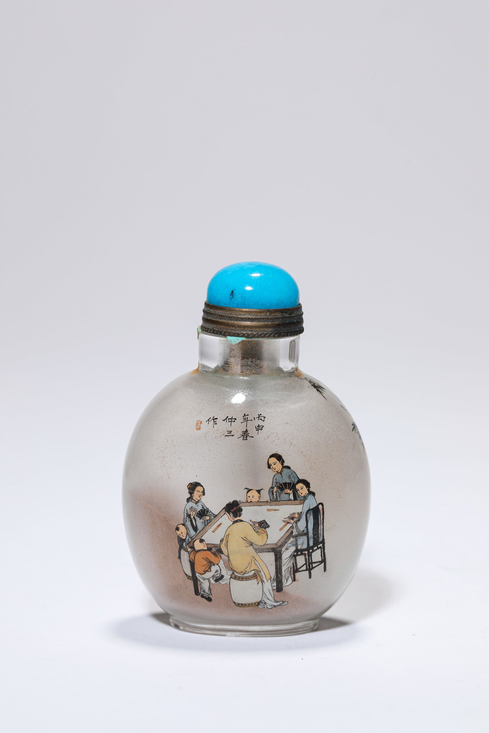 AN ‘INSIDE-PAINTED FIGURAL’ SNUFF BOTTLE - 2