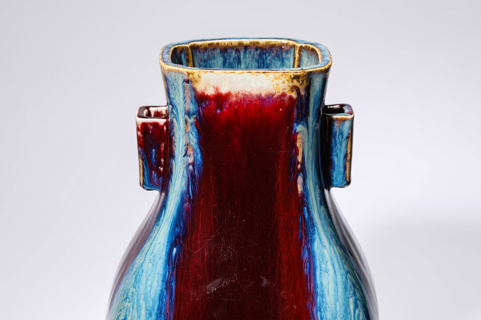 A FLAMBE-GLAZED VASE - 2