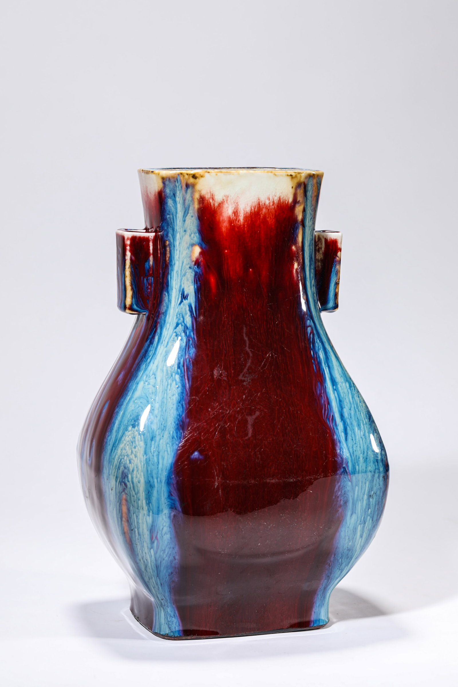 A FLAMBE-GLAZED VASE - 4