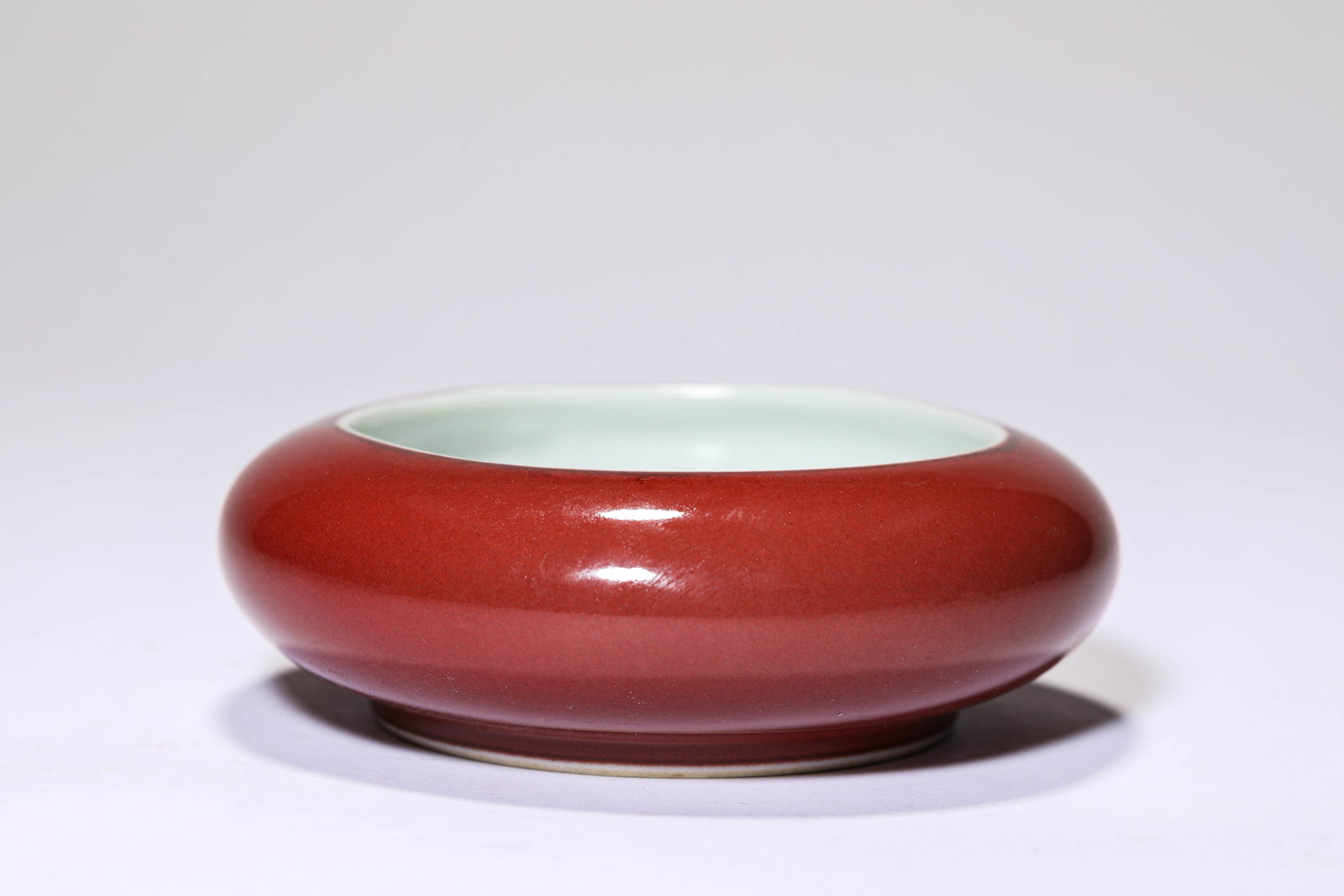 A RED-GLAZED BRUSH WASHER - 2