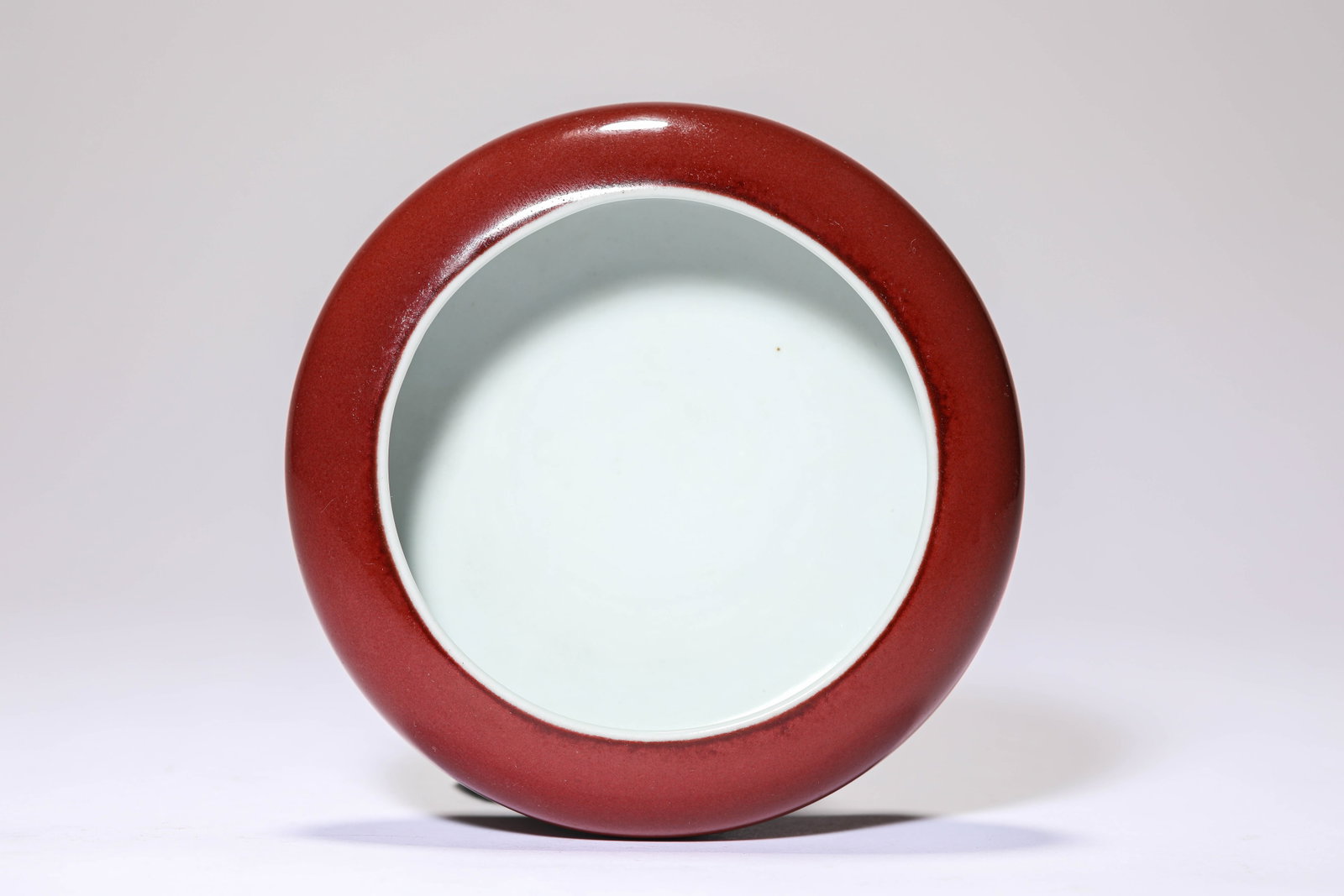 A RED-GLAZED BRUSH WASHER - 3