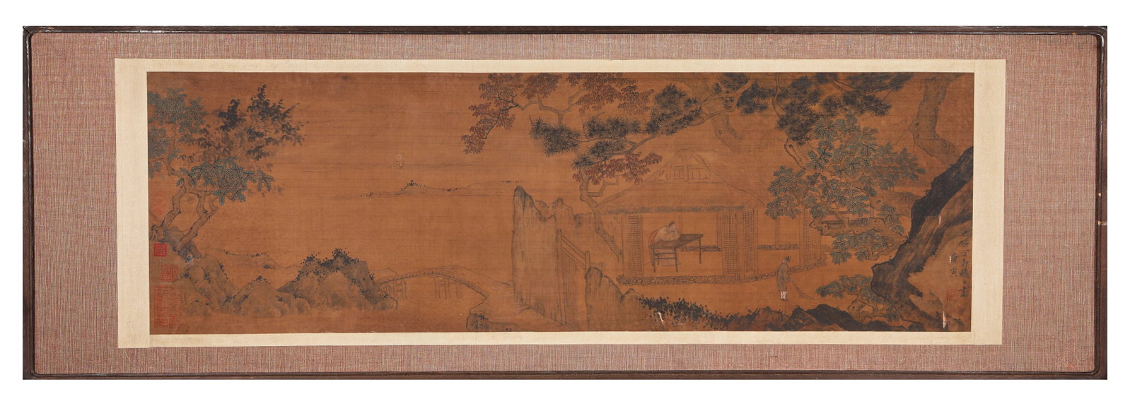 TANG YIN (1470-1524), ATTRIBUTED TO, FIGURE NARRATIVE: TANG YIN (1470-1524), ATTRIBUTED TO, FIGURE NARRATIVE Description: Dimensions: Width: 105 cm x Height: 33 cm. All measurements are approximate.