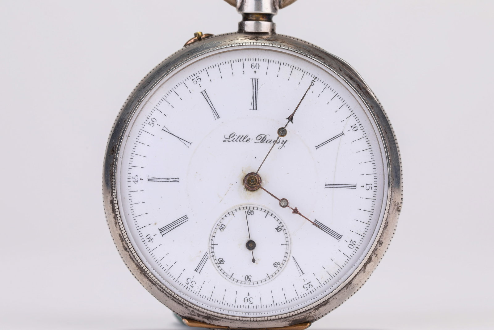 A SILVER-CASED ‘KEY-WIND’ POCKET WATCH - 2