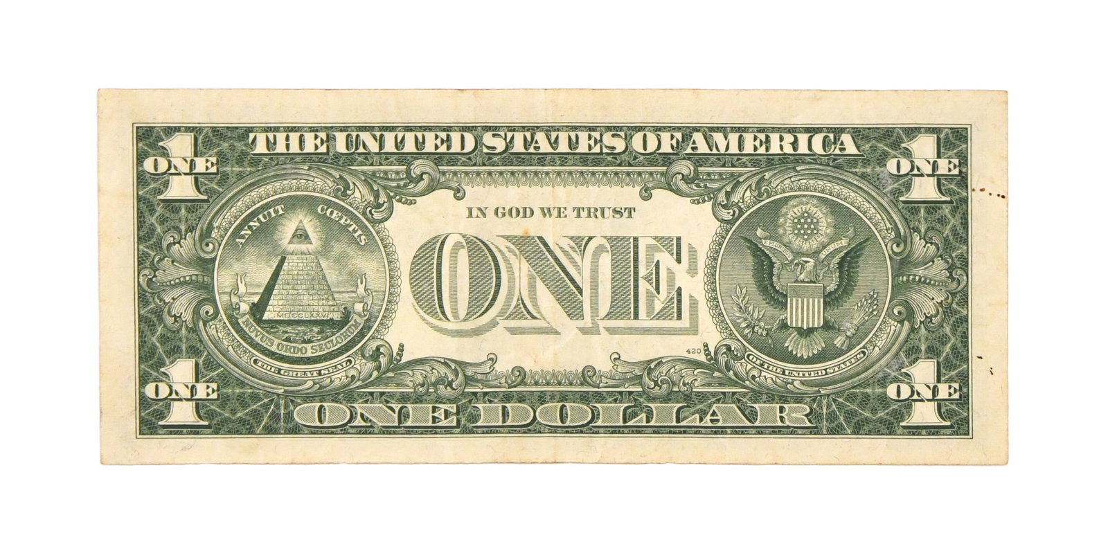 WALT DISNEY - SIGNED ONE-DOLLAR SILVER CERTIFICATE - 2