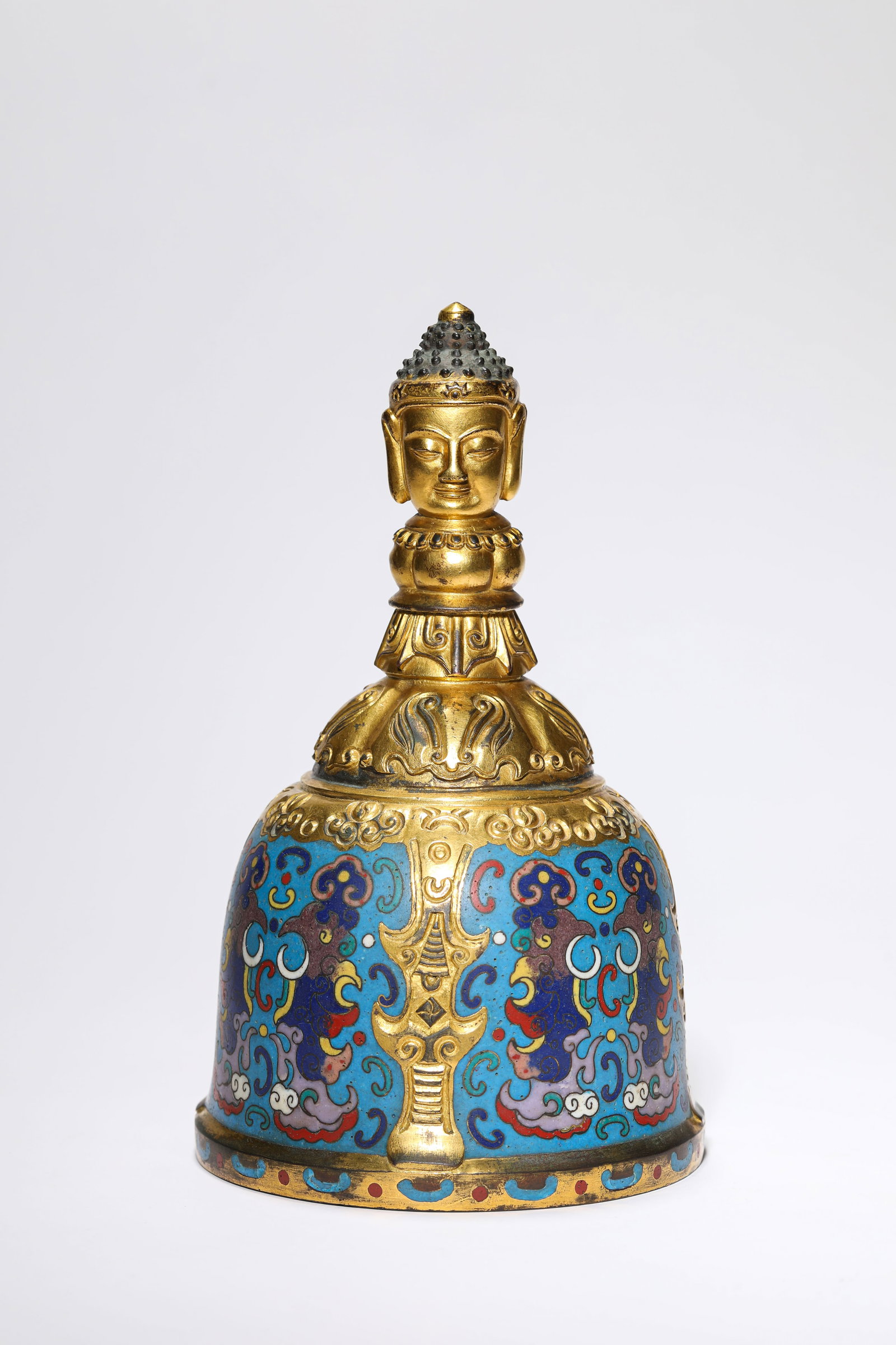 A CLOISONNé ENAMEL RITUAL OBJECT - 4