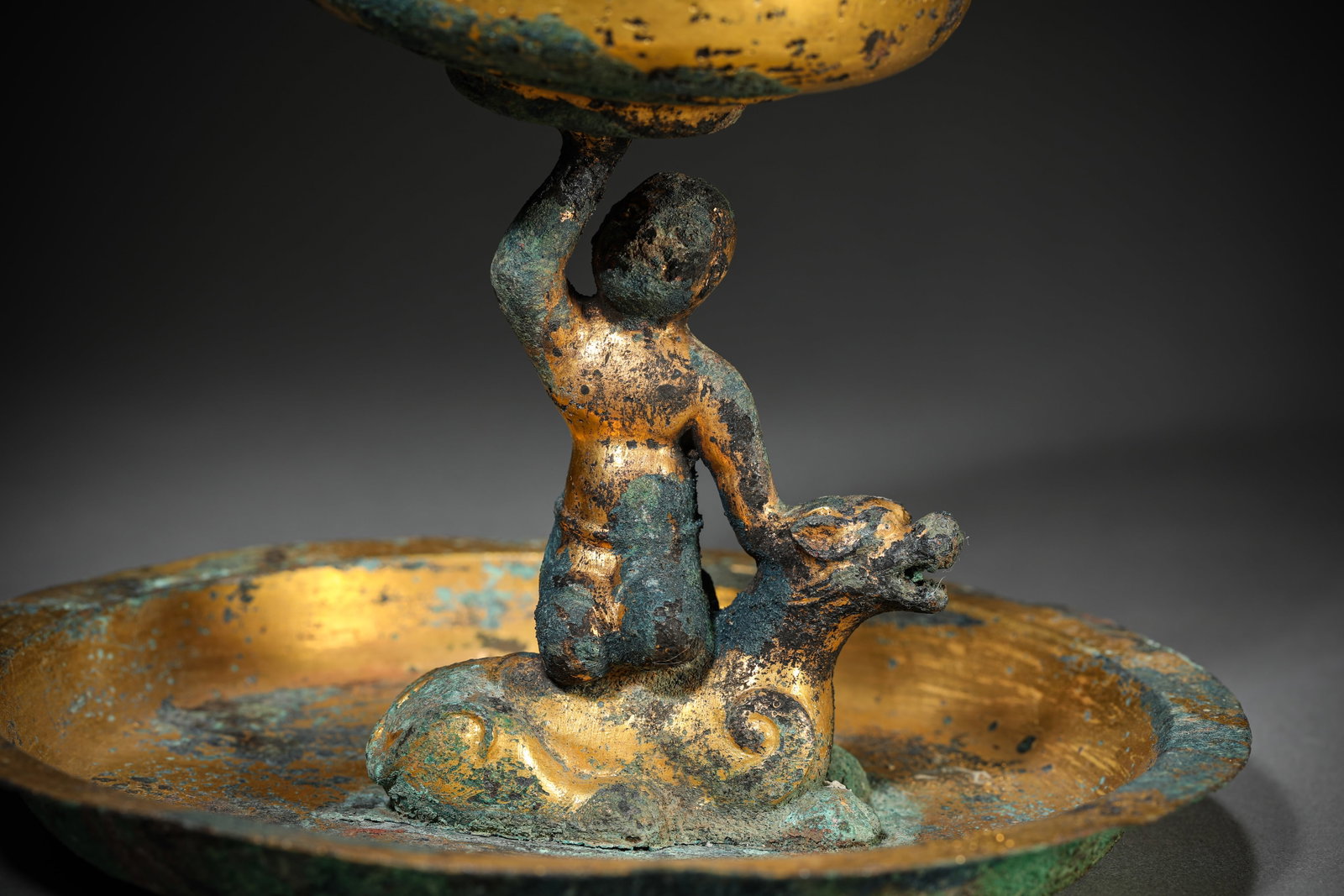 A GILT-BRONZE CENSER - 2