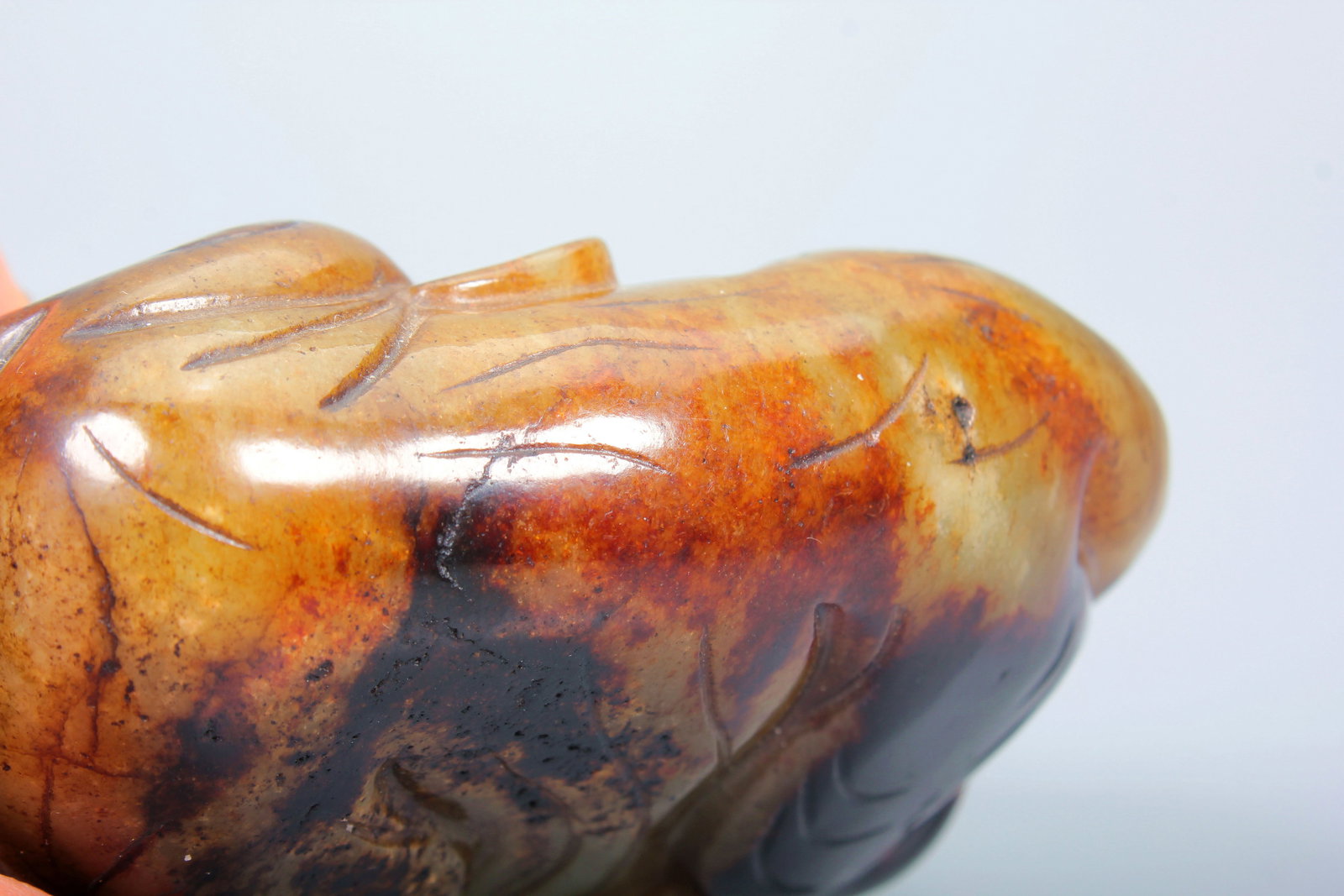 A HETIAN JADE ELEPHANT ORNAMENT - 8