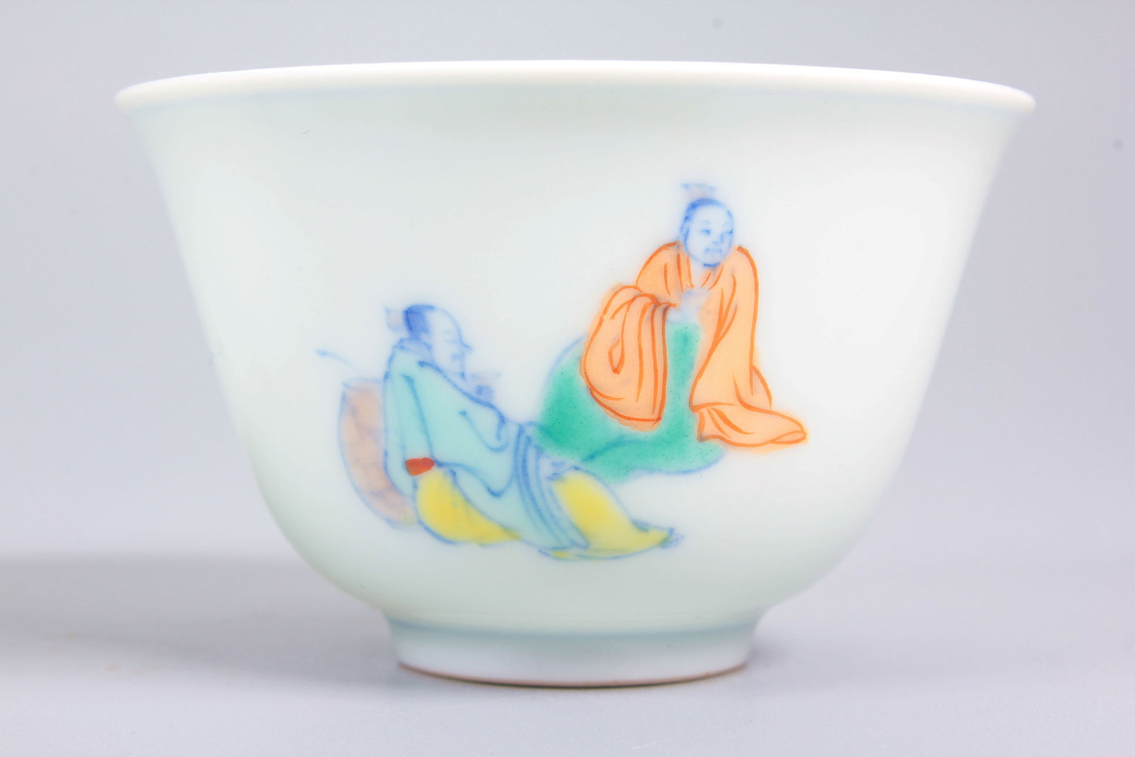 A DOUCAI‘SCHOLARS DRINKING'CUP PAIR - 3