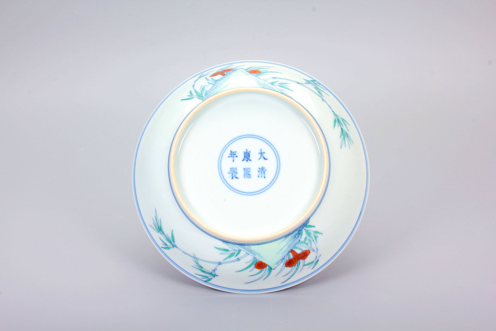 A DOUCAI 'AUSPICIOUSNESS AND LONGEVITY' DISH - 5
