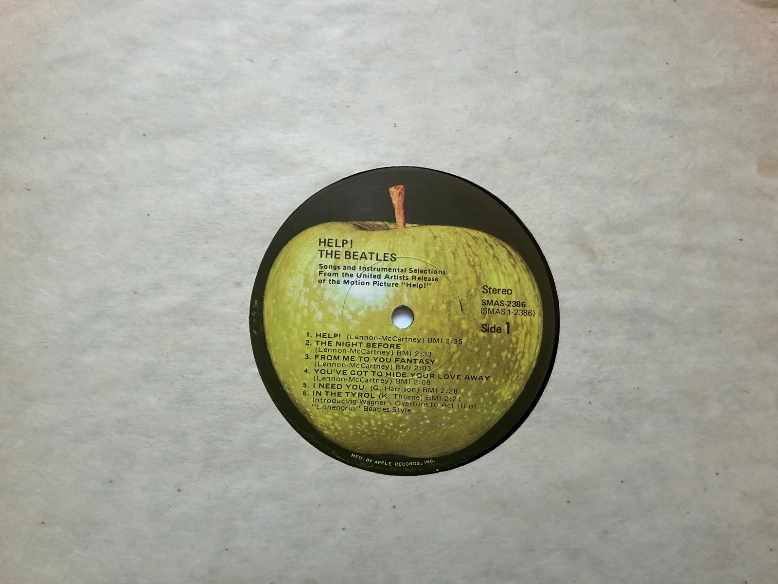 THE BEATLES FULLY SIGNED "HELP!" LP - 5