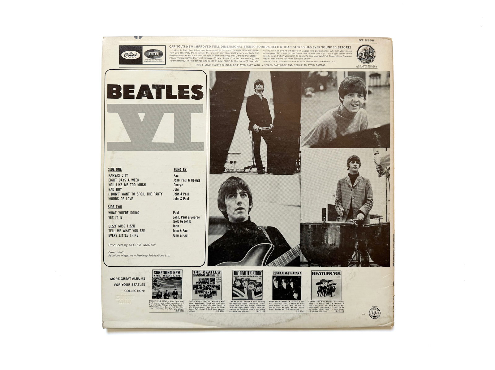 THE BEATLES FULLY SIGNED BEATLES VI LP - 3