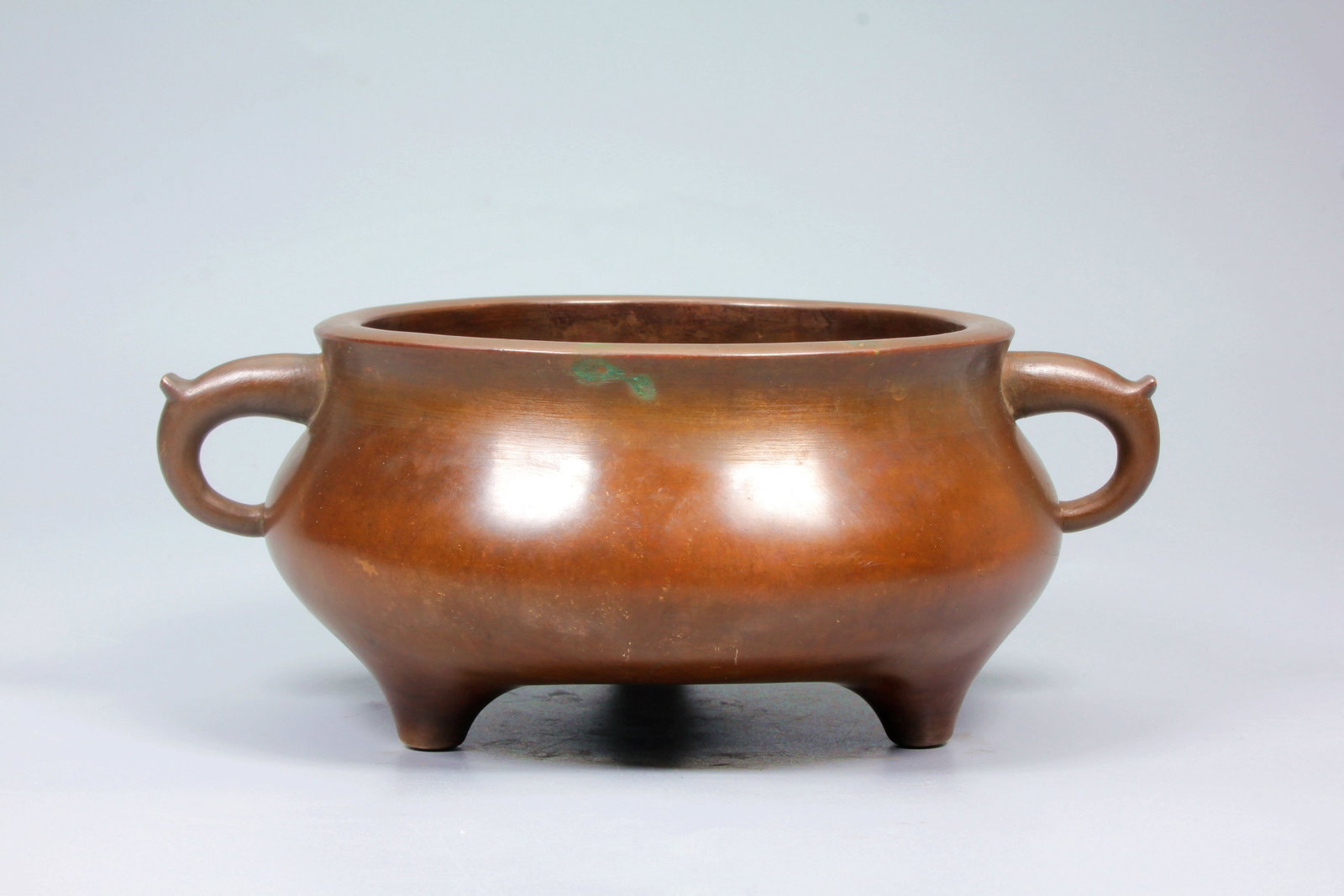 A BRONZE SUTRA WEIGHT CENSER - 5