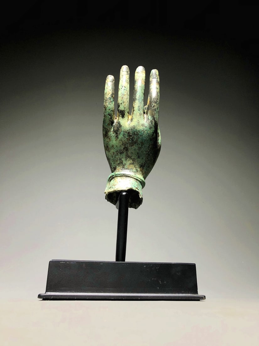 A BRONZE BUDDHA'S HAND - 2