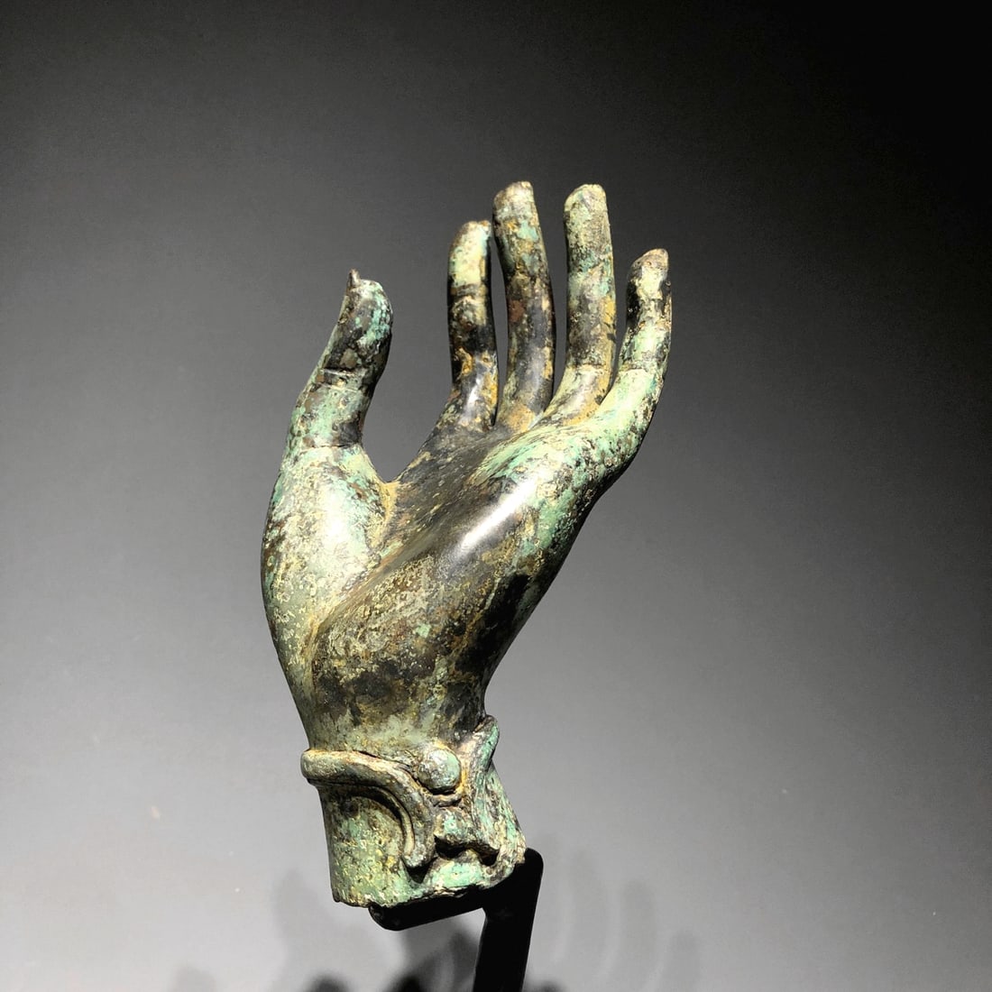 A BRONZE BUDDHA'S HAND - 4