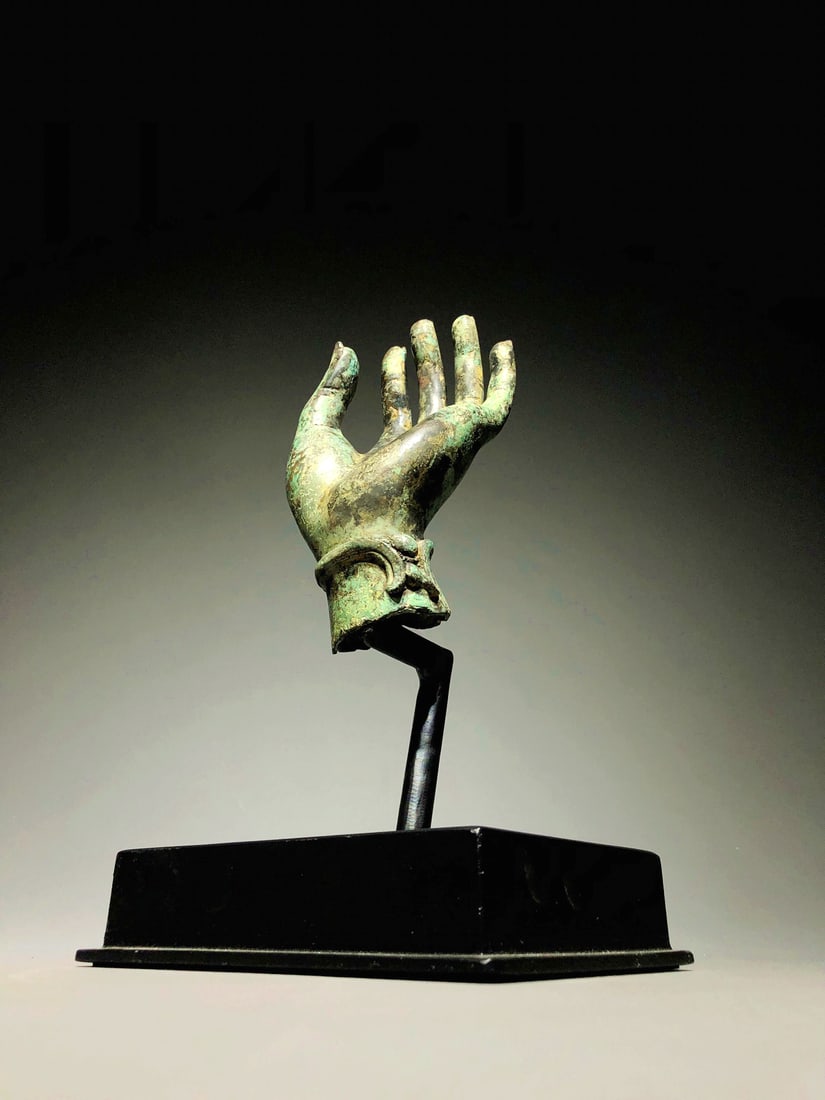 A BRONZE BUDDHA'S HAND - 5