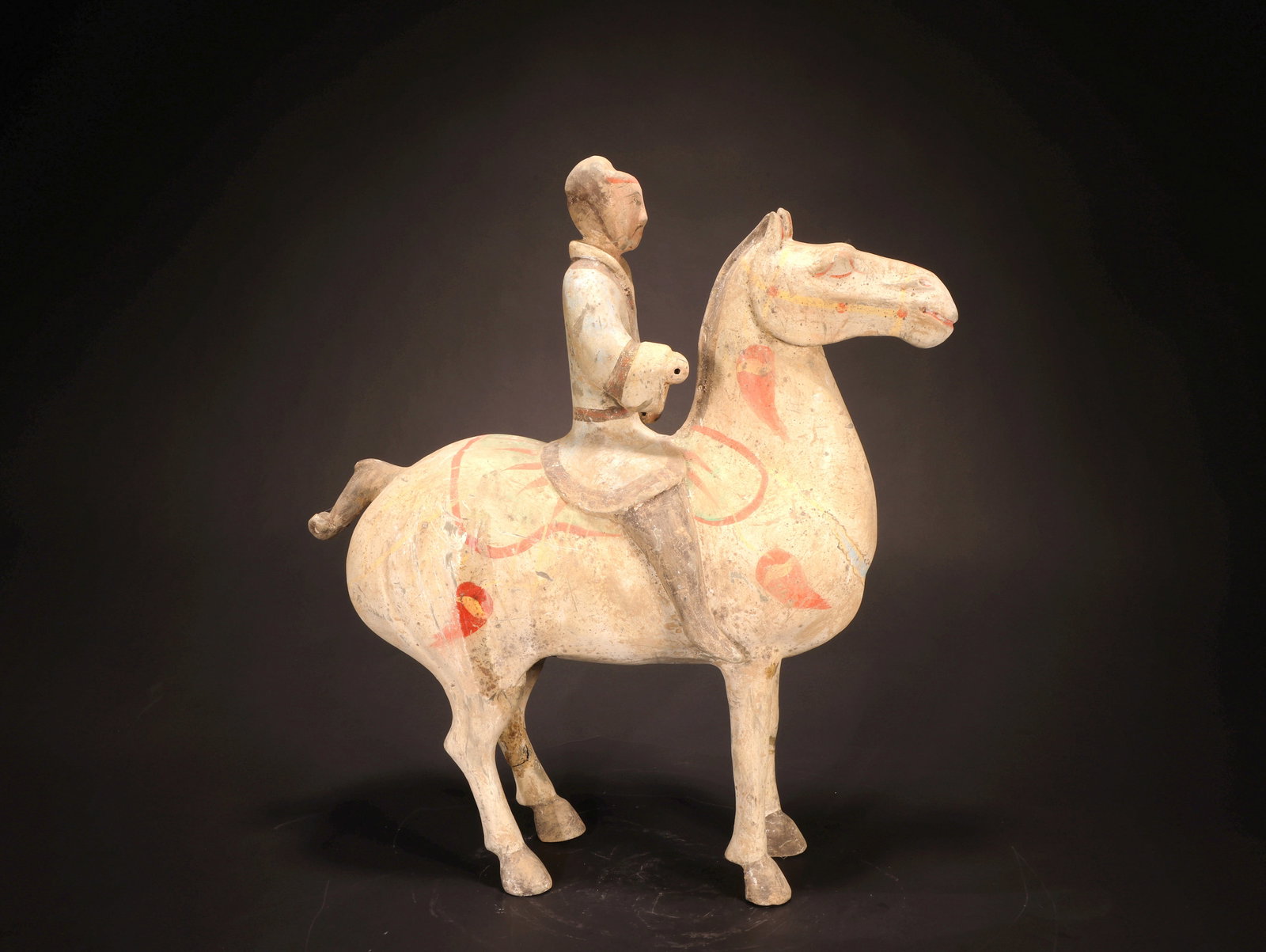 A PAINTED WARRIOR RIDING A HORSE (1 of 8)