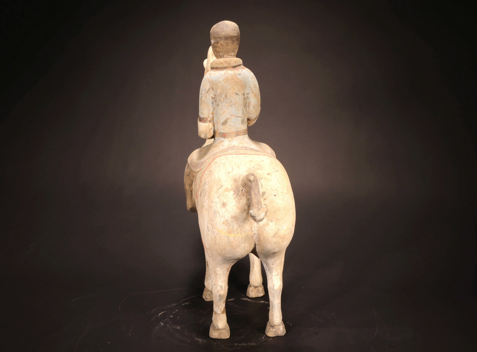 A PAINTED WARRIOR RIDING A HORSE - 6