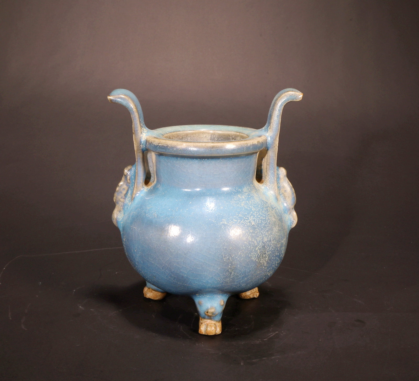 A JUN KILN STANDING CENSER - 3