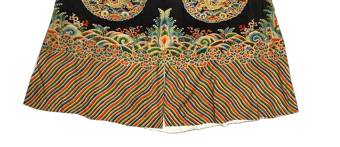 A GOLDEN THREAD CLUSTER DRAGON FIVE-CLAWED DRAGON ROBE - 3