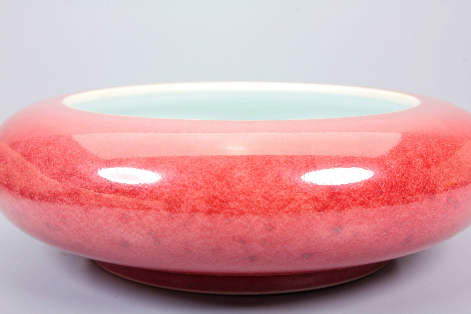 A BEAN-RED GLAZED BRUSH WASHER - 2