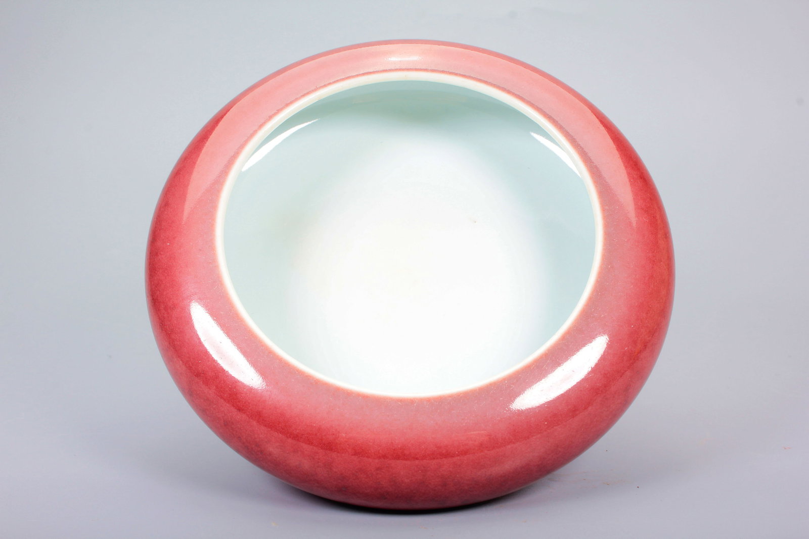 A BEAN-RED GLAZED BRUSH WASHER - 3