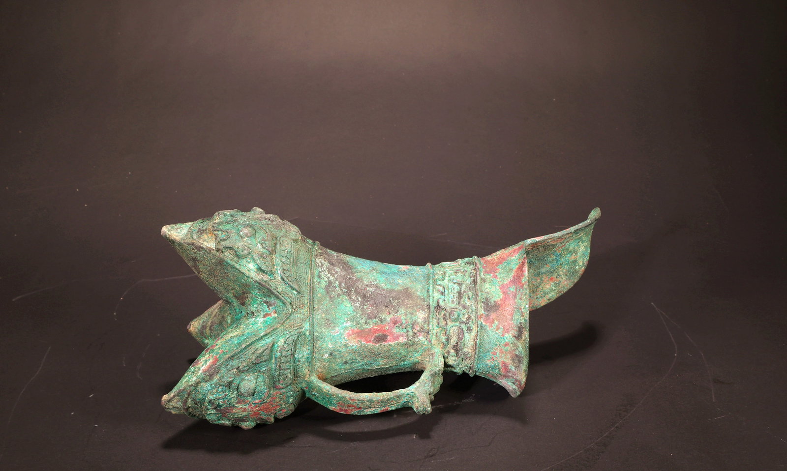 A BRONZE TRIPOD JIA VESSEL - 3